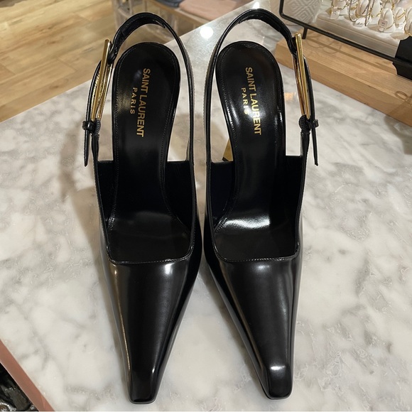 saint laurent lee slingback pumps - Picture 3 of 8